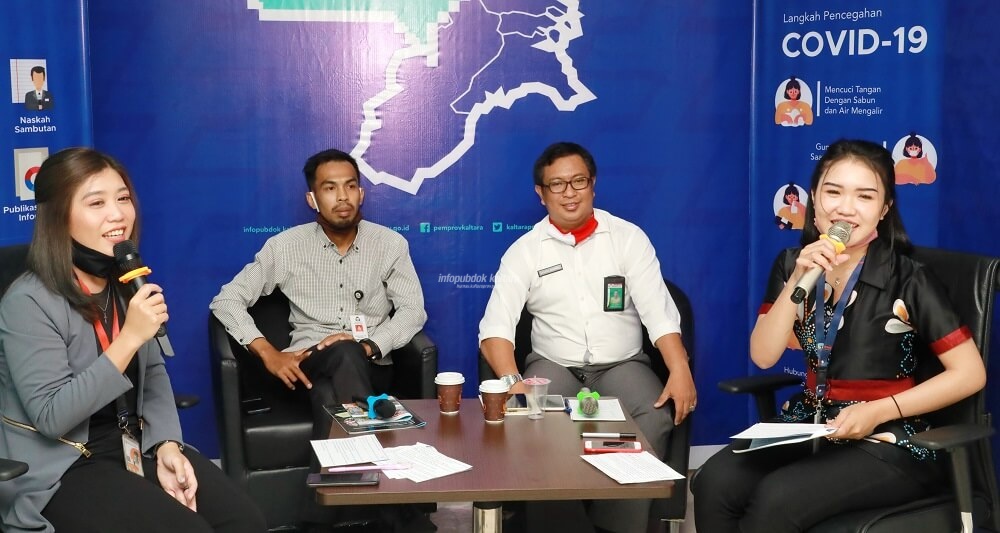 Syaiful Bachrie, Kasi Fasilitasi Pembiayaan dan Permodalan Disperindagkop Provinsi Kaltara saat menjadi narasumber Respons Kaltara, Rabu (23/9)