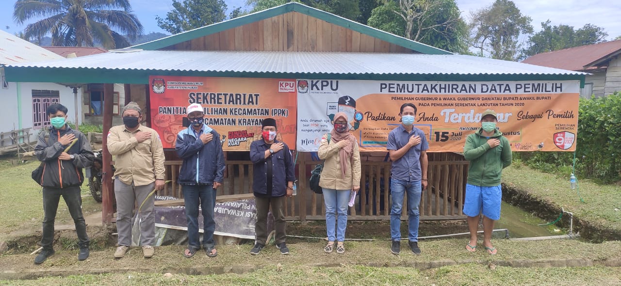 KPU saat berada di Kecamatan Krayan Induk, Kabupaten Nunukan pekan lalu.