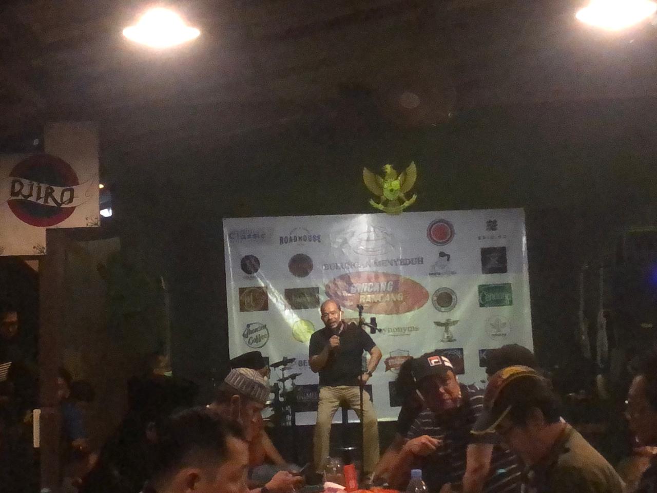 Acara “Bincang Rancang” yang digelar di Kedai Djiro kemarin malam