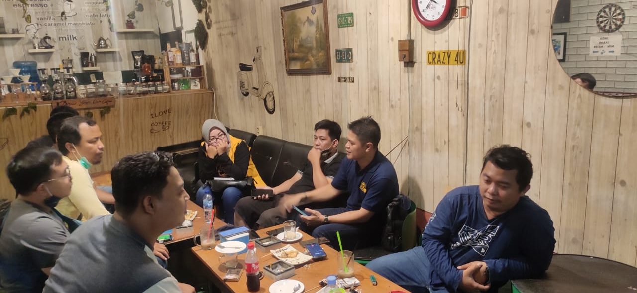 SMSI saat menggelar pertemuan di Kedai PST, Tarakan, Minggu (25/10/2020)
