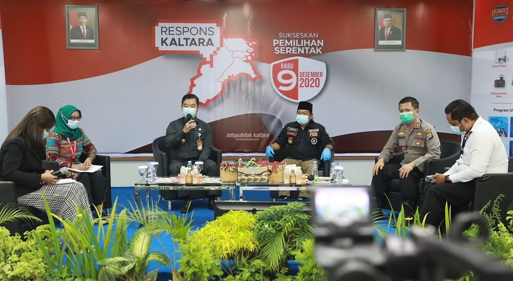 Pjs Gubernur Kaltara, Teguh Setyabudi saat menjelaskan soal aturan netralitas ASN pada acara Respons Kaltara, baru-baru ini