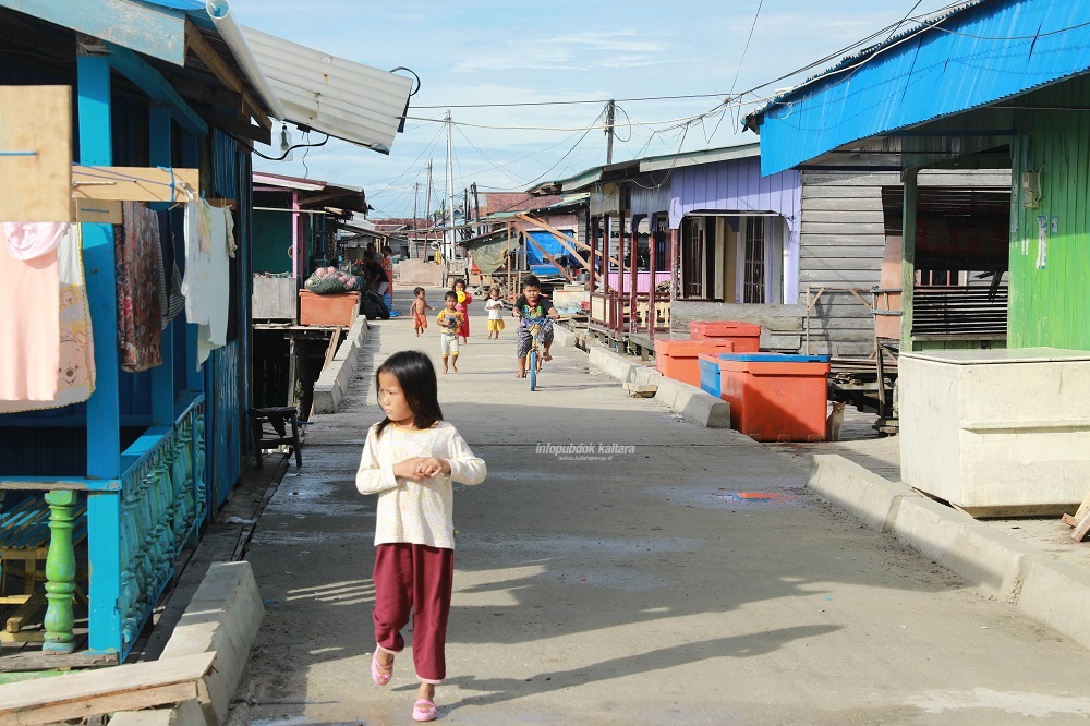 Kondisi jalan lingkungan yang dibenahi dengan APBD Kaltara
