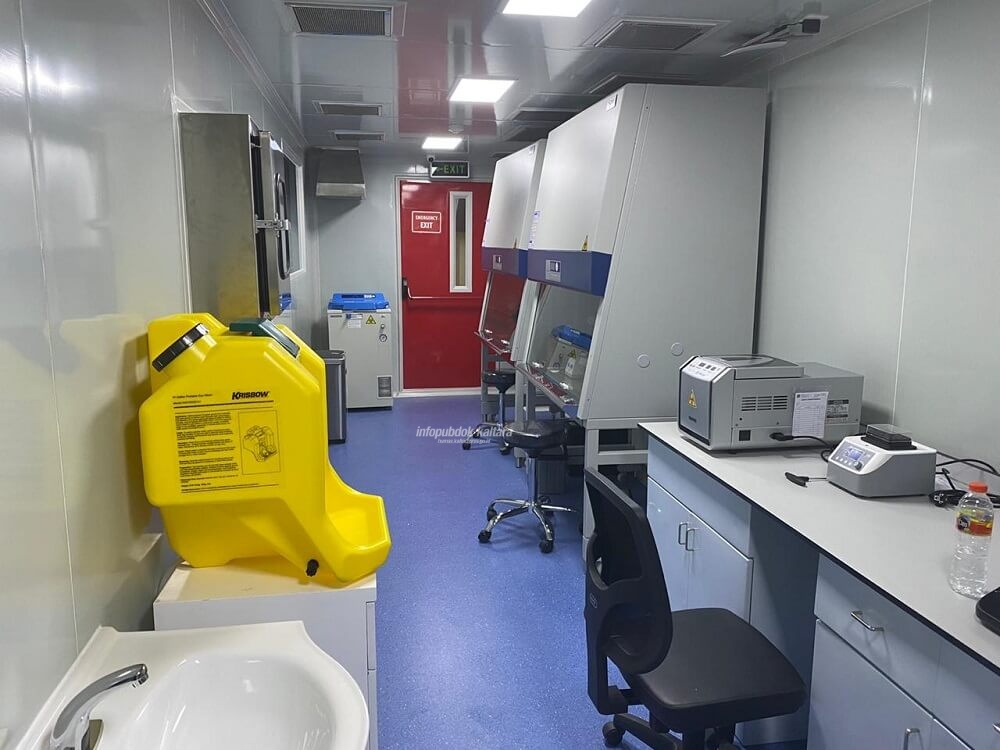 
Contoh bagian dalam dan kelengkapan laboratorium PCR bergerak yang segera didatangkan Pemprov Kaltara
