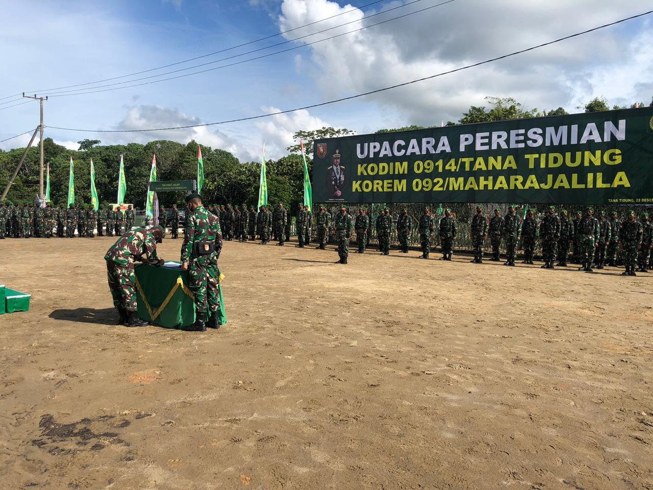 Peresmian Kodim 0914/Tana Tidung (foto : IST)
