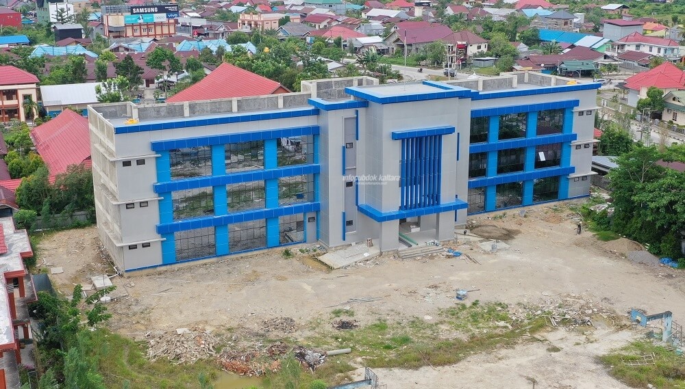 Gedung baru SMA Negeri 1 Tanjung Selor yang kini pembangunannya masuk tahap ke-3
