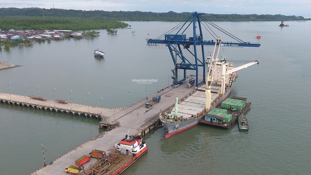 Pelabuhan Malundung di Tarakan yang menjadi salah satu pintu gerbang utama perekonomian Kaltara