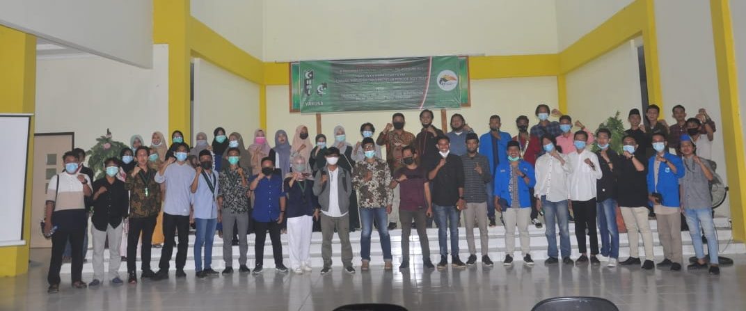 Kader dan Alumni HMI saat melakukan sesi foto bersama pada Muscab dan Muskohcab ke-II HMI Cabang Persiapan Tanjung Selor.