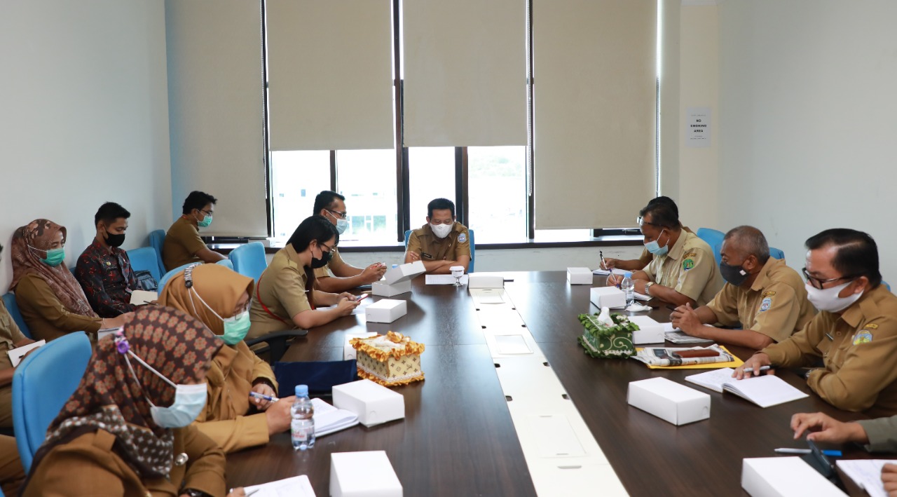 Biro Pemerintahan Setprov Kaltara menggelar rapat persiapan pelantikan Bupati Bulungan dan Tana Tidung di Ruang Rapat Asisten Bidang Pemerintahan dan Kesra, Senin (15/2/2021)