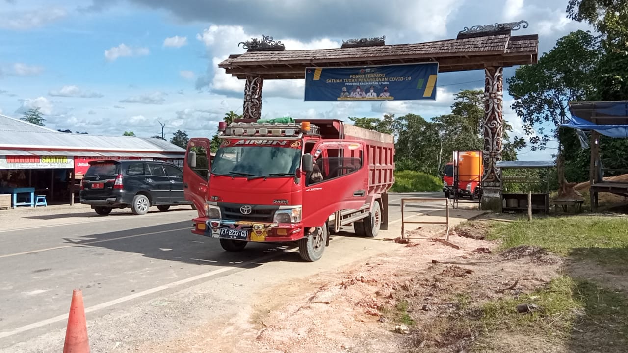 Perbatasan Kaltara-Kaltim diperketat (Foto : Istimewa)