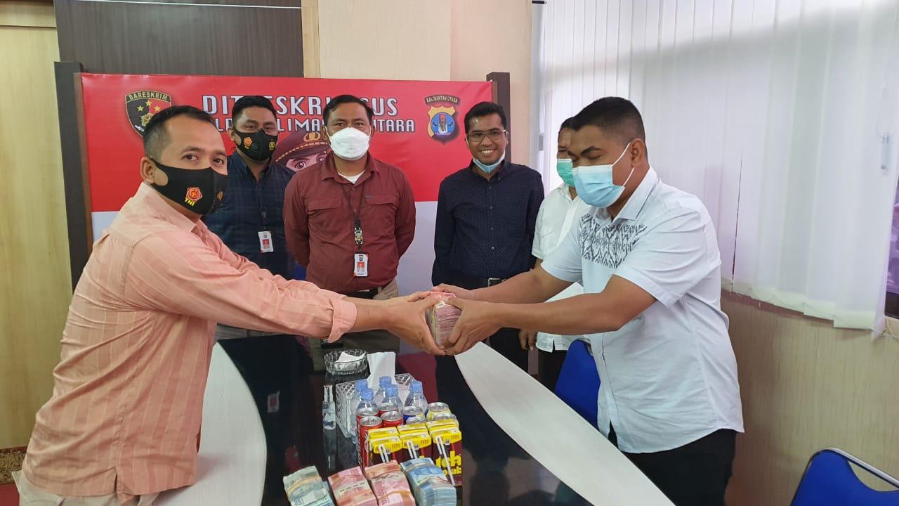 Subdit III/Tipidkor Ditreskrimsus melakukan pengembalian Kerugian Keuangan Negara sebesar RP 399.490.823,23