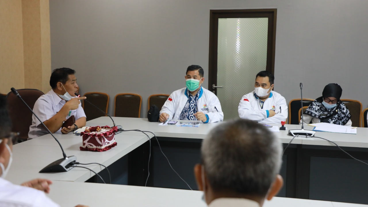 Panitia pelaksana saat melakukan rapat dengan Dispora Kaltara