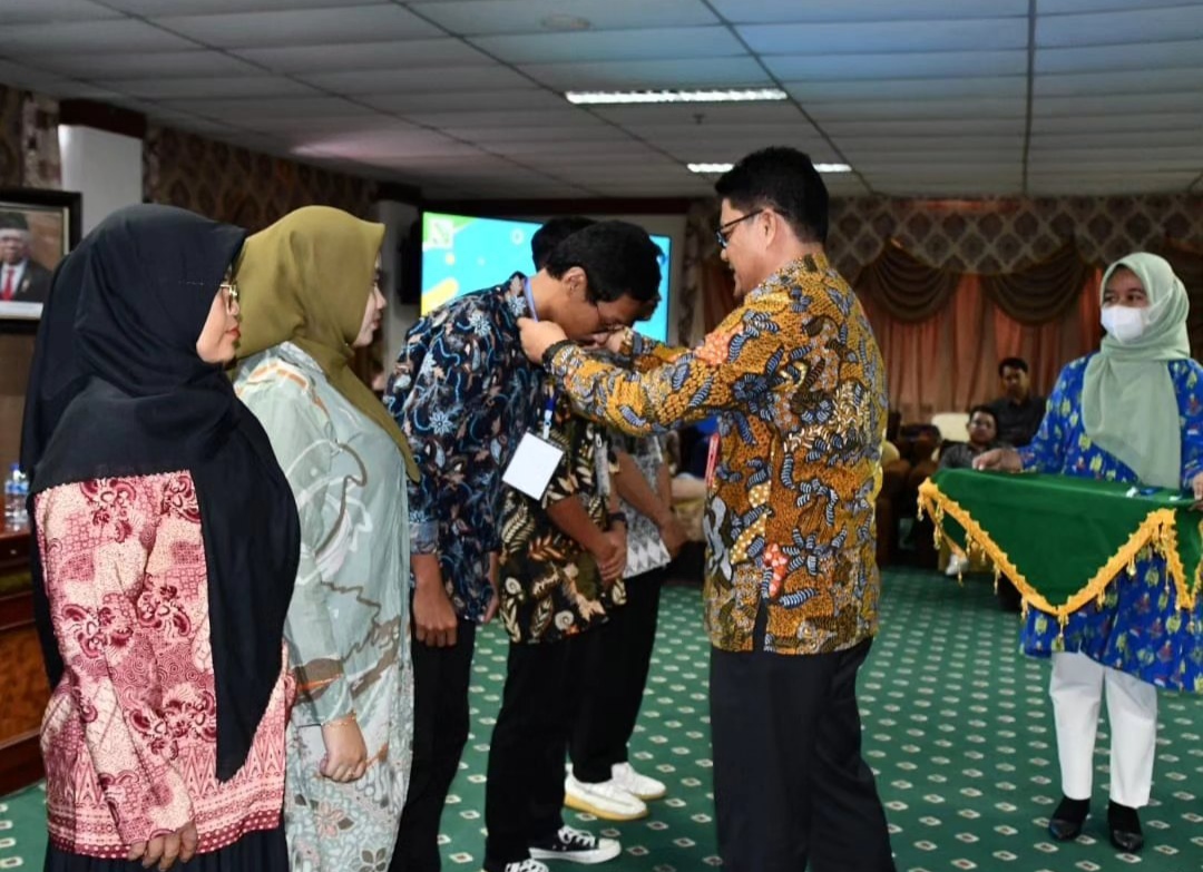 Kepala Dinas Transmigrasi dan Tenaga Kerja Nunukan, Masniadi saat membuka pelatihan berbasis kompetensi.